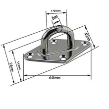 POFET 6 mm 304 acciaio inox ombra vela kit hardware per installazione rettangolo e quadrato parasole vela