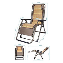Sywlwxkq Sedie Heavy Duty Zero Gravity, Sedie da Spiaggia, Lettino Prendisole, Sedia reclinabile Pieghevole, Lettini Prendisole, Super Larghezza 65 cm, Giardino con Patio in Spiaggia Campeg