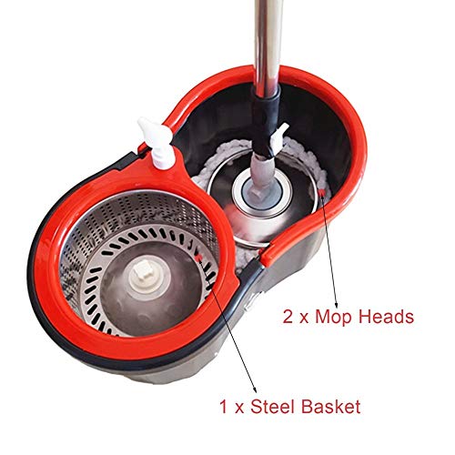 SSAYY Mop 1 Pz 360 Gradi Rotante in Microfibra Mop Testa Cucina Bagno Pulizia Spinning Mop Magico Testa Sostituzione Mop Magico