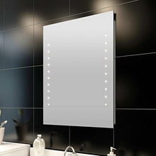 Montloxs Specchio da Bagno con luci LED Illuminazione Specchio da Parete Specchio da Bagno a LED Specchio per Il Trucco Specchio Luminoso 50 × 60 cm