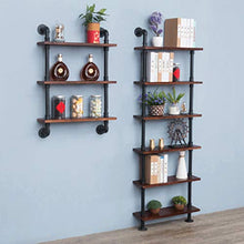 MoDi Wine Rack Retro Vento Industriale Tubo di Acqua A Parete Vino Rack