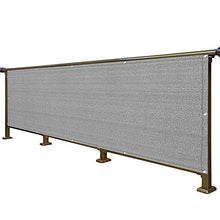WUZMING Recinzione Copertura Balcone Schermo Privacy Balcone Anti UV con Occhielli HDPE Resistenza allo Strappo per Balcone Giardino Protezione della Privacy, Altezza 80/90/100cm