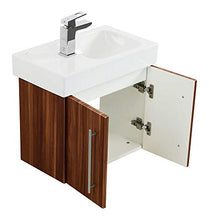 Mobile bagno con lavabo Geberit Icon XS 53cm a sinistra noce