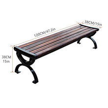 N / A Panchina da Giardino, Materiale Composito Legno-plastica di Alta qualità, Design Moderno, Bordi lucidati Fini, Facile da Abbinare Adatto a Qualsiasi Occasione all'aperto