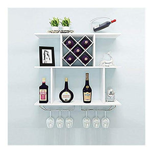 WiWine Rack Modern Diamond Wine Restaurant Appendiabiti da Parete for Uso Domestico Portabottiglie Splendido Portabottiglie da Vino GMING (Color : White)