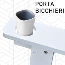 Outsunny Sedia da Giardino Adirondack in Legno Bianco, con Porta Bicchieri, Impermeabile e Anti-Muffa, 97x72.39x92.71cm