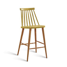 ZHJING Seggiola da Bar Sgabelli da Bar Sedia da Pranzo Sgabello Alto Semplice Industrial Wind Sgabelli da Bar con Gambe Alte Set Cucine (Color : Yellow)