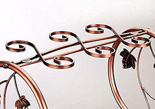 KANJJ-YU Portabottiglie in ferro da stiro, porta bicchieri da appendere a casa, porta bicchieri in stile europeo ornamenti interni da scrivania cucina cremagliera decorazioni Art Craft vino