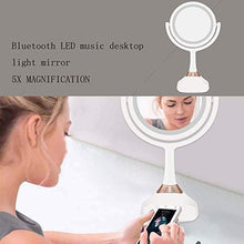 Specchio per Il Trucco, specchi per Il Trucco del Bagno con ingrandimento 5X Illuminato a LED - Specchio per Il Trucco con luci 1X / 5X Specchio da Viaggio ingrandito