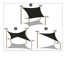 MTYQE Tenda da Sole Vela Blocco UV Impermeabile Giardino Esterno Patio Party Protezione Solare Tettoia Rettangolare con Corda Libera