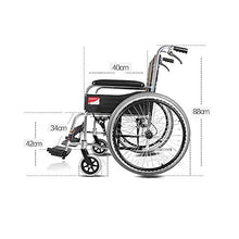 Carrozzine Semoventi, Transito Portatile da Viaggio Self-Style, Pieghevole Manuale in Lega di Alluminio con Pneumatici Pneumatici Anziani/Disabili Anziani/Disabili Trolley Scooter A