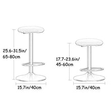 FACC Sgabelli da Bar Regolabili, Sgabello da Bar Girevole, Sgabelli Bar Metallo, Gambe in Metallo Dorato, Altezza Regolabile da 65 A 80 Cm, Perfetto per Sala da Pranzo E Soggiorno