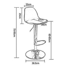 XEWNEGTZI Sgabello da Bar, Sedie da Bar Rotanti in PP, con Poggiapiedi E Altezza Regolabile, per Colazione Kitchen Bistro E Sgabello Alto da Banco (7 Colori, 60-80cm)(Color:Bianca)