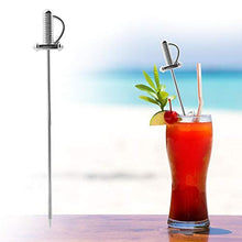 Rockyin Moda riutilizzabili Non tossico di Frutta in Acciaio Inox stuzzicadenti Cocktail Decorazione