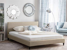 Beliani Fodera per Letto in Tessuto Beige Poliestere Lavabile 180 x 200 cm FITOU
