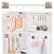 ShawFly Portasciugamani autoadesivo, ganci scorrevoli da cucina, senza chiodi e senza traceless, con spatola e cucchiaio da parete, per cucina e bagno, 3 pezzi