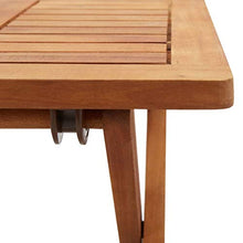 Tavolo da giardino pieghevole quadrato, in legno di acacia, per esterni, balcone, terrazza, 40 x 40 x 40 cm