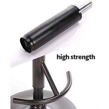 Sedia da Disegno con Schienale,Sgabello Girevole A Riposo del Piede Regolabile,Multi-Sedia da Ufficio Scopo,PU Pelle per Home Bar Kitchen Shop - Marrone Nero