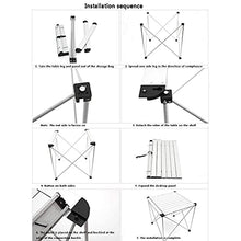 CHHD Scrivanie per Computer di casa Tavolo per Computer Tavolo Pieghevole in Alluminio Tavolo Pieghevole Portatile per Esterni Sedie nic Table Tavolo da Barbecue per Tour a Guida autono
