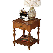 DGHJK Mobili per la casa, Comodino in Legno in Stile Americano con cassetto, Soggiorno, Tavolo da Telefono, Divano, tavolino, Camera da Letto, Tavolo angolare