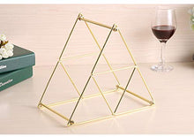 Buy and buy at Brandon Creative Home Decoration Ornaments Wrought Iron Wine Rack Pyramid Wine Rack Wine Display Rack RemovableGoldTrumpet