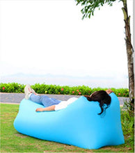 LaKoos Poltrona da Giardino Gonfiabile reclinabile, Borsa pigra per Divano ad Aria soffiata, 200 * 68 cm, utilizzata per Il Campeggio da Spiaggia-Blu