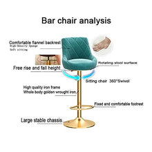Sgabelli da Bar Sedia Sgabelli Da Bar, Altezza Sedie Ajustable Girevole Sgabelli, Con La Parte Posteriore Flanella Bar Stool Bar Sala Da Pranzo Cucina Bancone Del Bar Sedie, No Bracciolo Colazione Sed