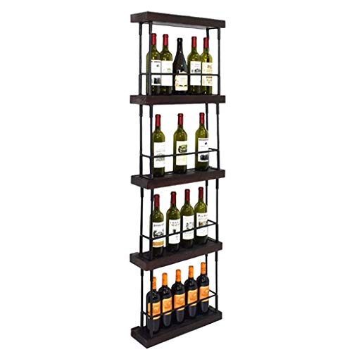 Porta Bottiglie da Vino Portabottiglie per Vino Ferro luminoso Wine Rack Mount MURO Legno Ferro battuto Governo del vino solido rack pratica della decorazione della casa Mestieri Scaffale per Vino Por