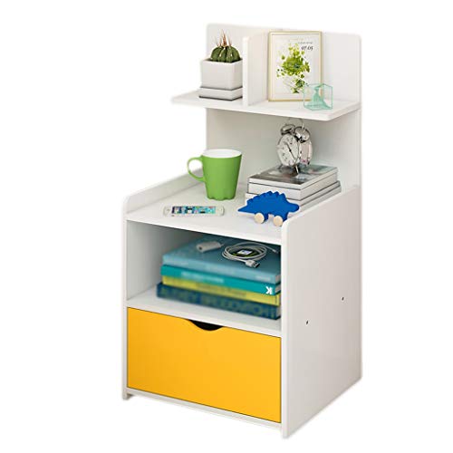 Comodini Decorazione Addensare Camera Locker Colore Singolo Pompa Piccolo Studio Soggiorno Corridoio Bagno di Legno Solido della Famiglia 32.5X25.5X60cm MUMUJIN (Color : Yellow)