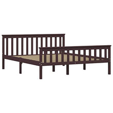 SKM Giroletto con 2 Cassetti Marrone Scuro Legno di Pino 160x200 cm (36.55kg)