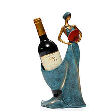 BLMDX Vino cremagliera decorazione della famiglia personalità vino cremagliera vino resina mobili ufficio ventilatore pieghevole bellezza vino rack