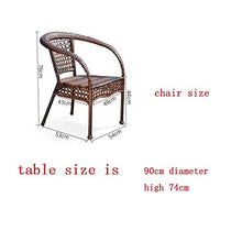 HLZY Tavolo in Vimini in Rattan mobili in Patio e Set s Mobili da Giardino in Rattan Set Patio mobili da Giardino mobili per mobili per mobili Rattan mobili da Giardino