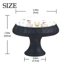 Bulldog 4 PCS Pomelli per Porta, Pomolo per Mobile, Pomelli per Mobili con Viti, Maniglia per Armadietto, Pomelli per Porta, Pomelli per Cassetti per Porta, Armadio, Cassetto e Credenza