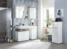GERMANIA DIE MÖBELMACHER GW-Pescara 2753-513 Armadio, Bianco/Imitazione Rovere Navarra, (L/H/P), 39 x 112 x 34 cm
