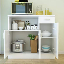 LULUVicky in Piedi Bagagli Petto Credenza Governo di immagazzinaggio Consolle da tavola Organizer Cassetto Bassa Credenza (Color : White1, Size : 90x40x82.4cm)