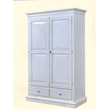 Estea Mobili - ARMADIO LEGNO BIANCO ANTICATO INVECCHIATO - STILE COUNTRY - 246 - come foto