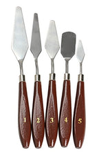 SaySure - 5pcs Stainless Steel Spatula Palette Knife Painting Mixing