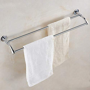 LCBLC Portasciugamani Portasciugamani In Rame Pieno Portasciugamani Appendiabiti A Parete Portasciugamani Doppio Asta Portasciugamani Da Bagno 60 Cm