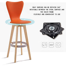 Sedie Da Bar Moderne In Stile Industriale Set Di 2， Counter Sedie Da Bar In Legno Da Cucina Da Casa ， Sgabelli Da Bar Girevoli A 360 ° Con Schienale Alto sedile da pub ( Colore : Black-Chair frame 2 )