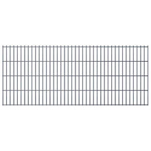 vidaXL Set 12 Pannelli di recinzione 2D giardino con pali 2008x830mm 24 m grigio