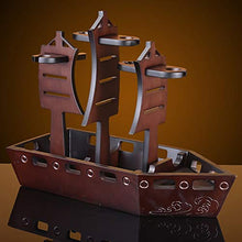 Champagne Portabottiglie Creativo Sailing Style Vino Rosso Vino Rosso di Legno Rack 4 Bottiglie 5 Tazze titolari Decorazione