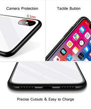 Suhctup Compatibile con iPhone XR Custodia Protettiva in Vetro Temperato 9H + Cornice Paraurti in TPU Silicone Morbido Assorbimento Degli Urti a 360 Gradi Protezione -libellula