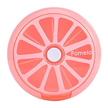Oumefar Portapillole Rosa Chiaro Mini Contenitore per Pillole Contenitore per medicinali Facile da trasportare Contenitore per medicinali per vitamine con Motivo a Limone