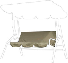 DERCLIVE - Coprisedile per dondolo da giardino a 3 posti, impermeabile, 150 x 110 x 10 cm