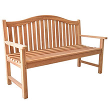 Panca da Giardino Catania, Resistente alle intemperie, in Legno di Teak Massiccio, Cuscino e Colore Non Inclusi, Larghezza 150 cm