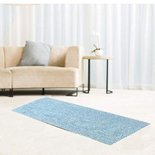 Facile da pulire Set da bagno rettangolare in due pezzi a forma di U Tappetino antiscivolo indossabile Tappetino da bagno per il bagno(Blue-green)