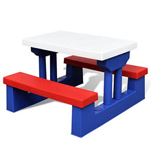 vidaXL Giardino Tavolo da Picnic panchina Esterno con Parasole per Bambini
