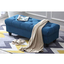 LXESWM Pouf Panca Ottomana Stoccaggio Ottomano con Flipping Coperchio Scarpe Banco Poggiapiedi Pieghevole Bagagli Petto di Archiviazione Pouffe Storage Box Bed Fine Sgabello Divano Sgabello