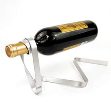 LIOOBO Ferro a Forma di Nastro Sospensione Singolo portabottiglie portabottiglie Creativo portabottiglie in Metallo portabottiglie da Vino Champagne per Bar di casa