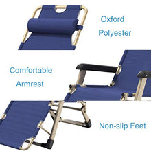 SHUAIIJUAN Sedia per il tempo libero domestico Sdraio imbottito Zero Gravity Sdraio regolabile Patio Lounge Poltrone con poggiatesta for Outdoor Patio, campeggio, spiaggia, sdraio 330lbs di supporto -